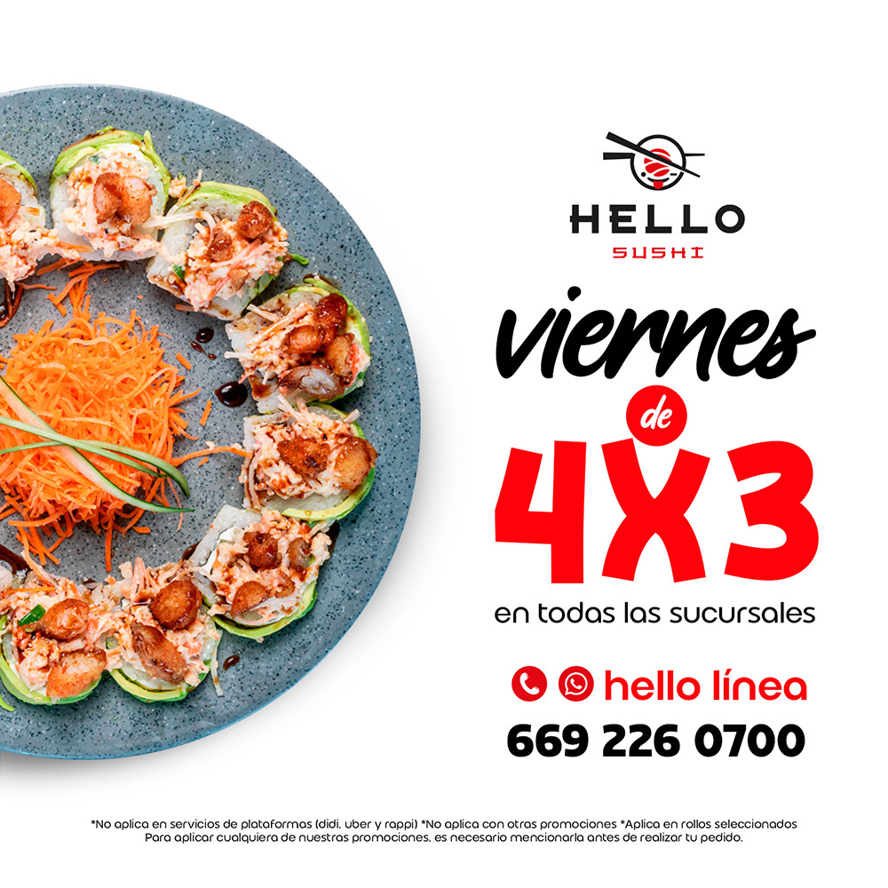 Jueves de antojo al 3x2 en todas las sucursales