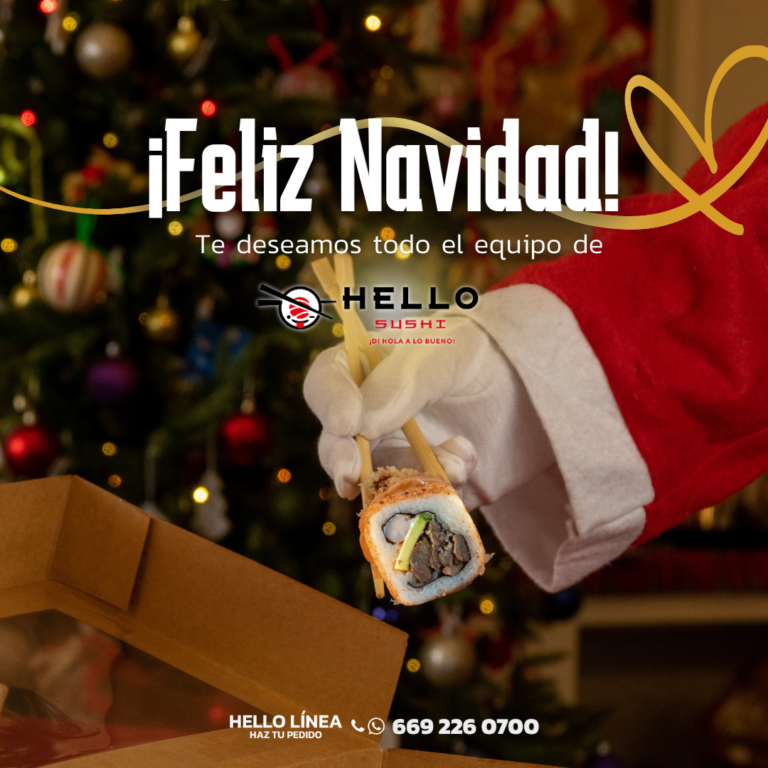 🎄 Hello Sushi: Horarios Especiales de Diciembre 🎄